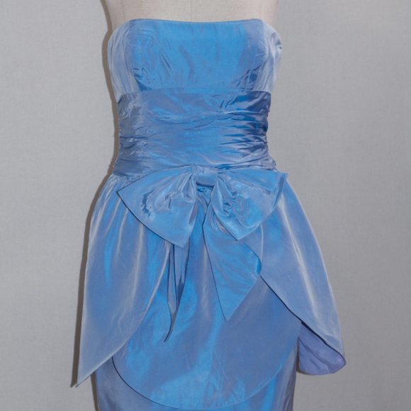 Carol Mignon Blue Gown - Picture 4 of 9